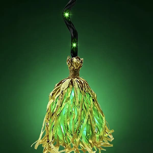 Halloween Luminous Magic Broom, LED Sound Effects Witch Broom, 90cm Party Decoration Prop