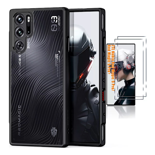 Skal för Zte Nubia Red Magic 9 Pro+/9 Pro/9s Pro + 2 Skärmskydd