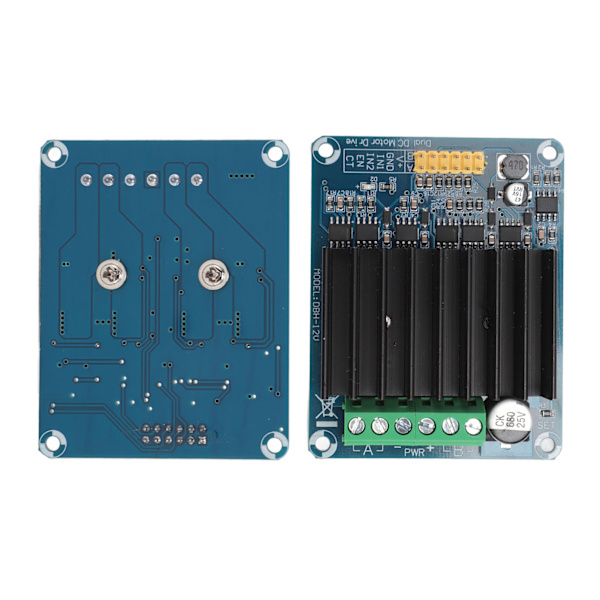 Motordrivmodul 0‑30A Dubbelkanal H-brygga Reversibel PWM Hastighetskontroll DC Motordrivkort DC5‑12V