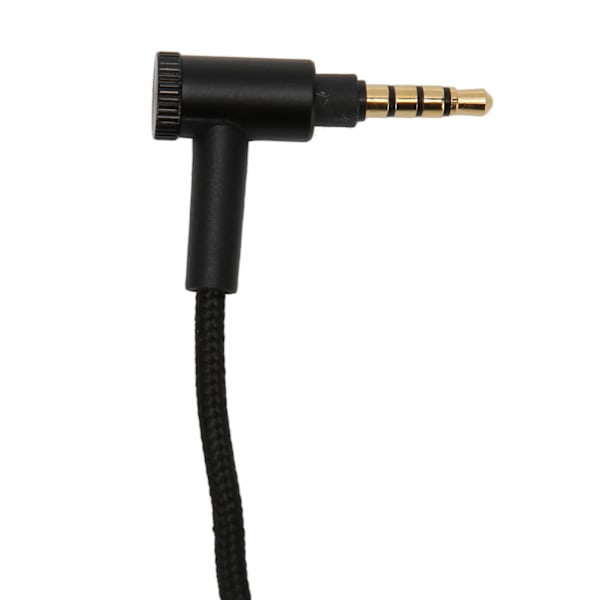Ersättningshörlurskabel OFC 90 Graders Rätvinklig Kontakt Uppgraderingshörlurssladd med Mikrofon för Sennheiser Hörlurar 1,5m
