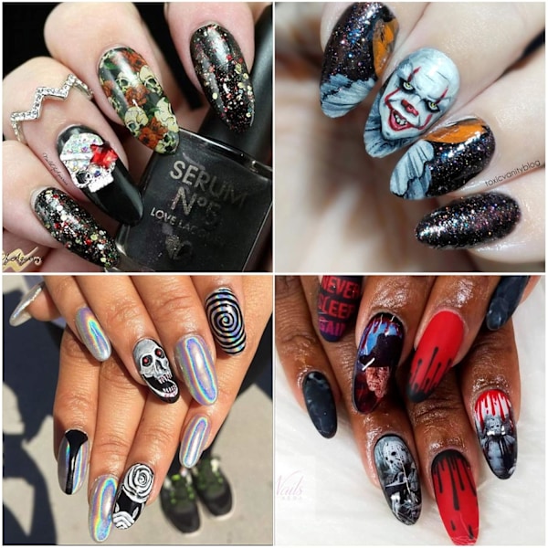 Artificiella Akryl Lösnaglar, Glansig Design för Trendiga Stiletto Mandelform, Lätta att Klippa Måla Applicera, Fyrkantiga Press-On Naglar, Nybörjarvänlig Nagelkonst
