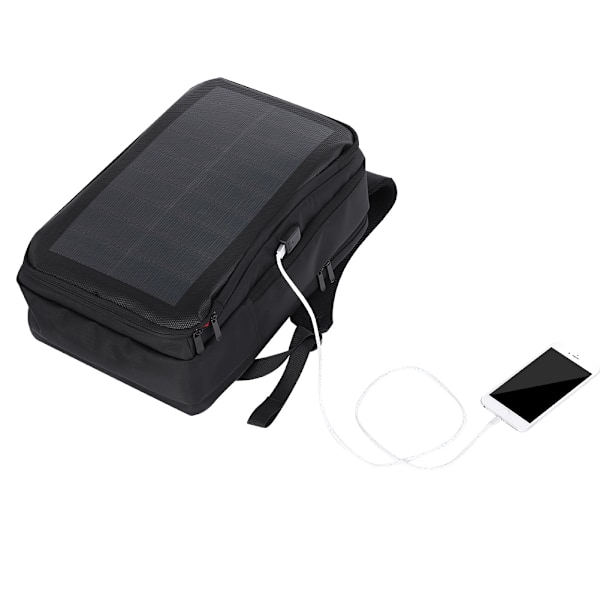 Haweel Universell Laptop Tablet Ryggsäck Solcell USB Laddningsport Högskola Skolväska
