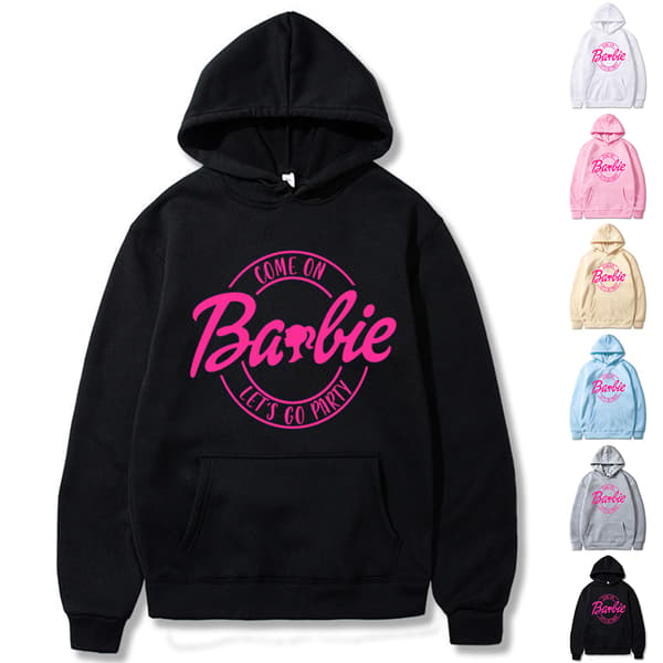Barbie Halloween Cosplay Damegenser Hettegenser Langermet lyseblå light blue S