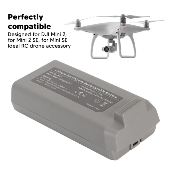 3st RC Drönarbatteri 7.7V 2400mAh Fjärrkontroll UAV Backup Batteri för DJI Mavic Mini 2 för Mini 2 SE för Mini SE