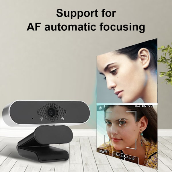 Konferens USB Dator Kamera Online Klass Automatisk Fokusering 1080P Kamera med Mikrofon