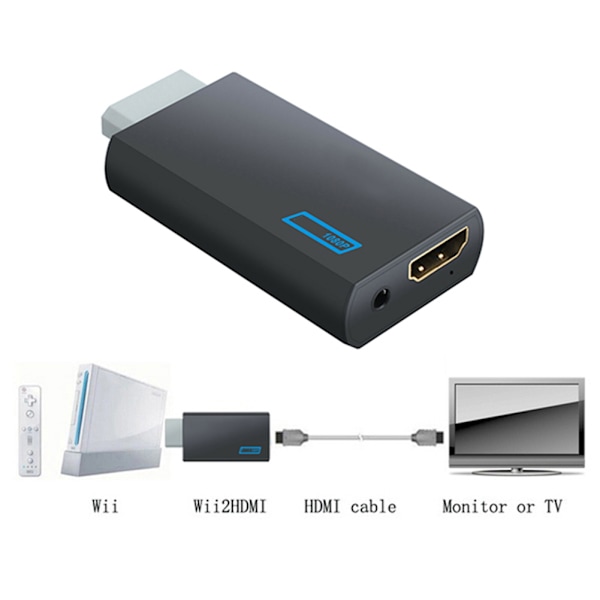 High Definition Multimedia Interface Adapter Konverter High Definition Multimedia Interface Videokonverter med 3,5 mm Jack och High Definition