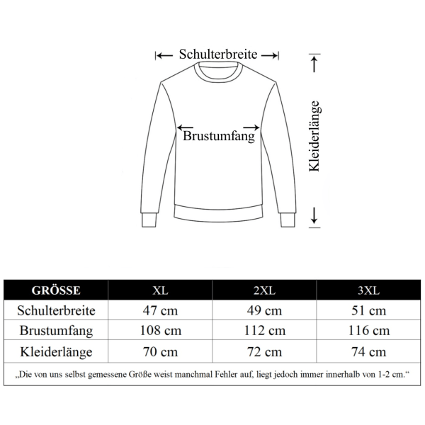 1 stk fortykket striktrøje til mænd - lysegrå Light Gray 2XL