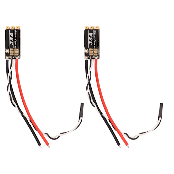 2 st RC Borstlösa ESC 35A Störningsresistent RC Drönar ESC för FPV Över Maskiner 4 Axlar Drönare