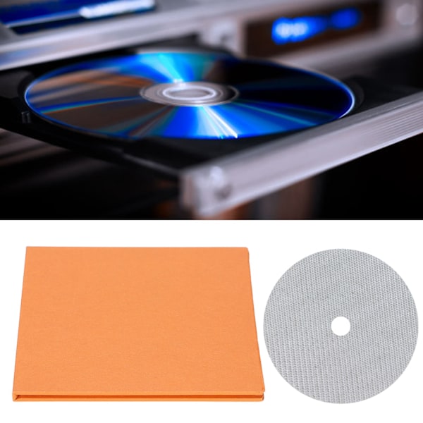 CD DVD Stabilisator Kolfiber 0.2mm Tuning Matta Skivstabilisator för Toppmatad Spelare Vit