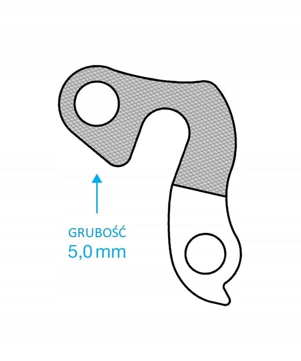 Derailleur hanger for aluminum frames GH81 compatible with KELLYS MERIDA and more