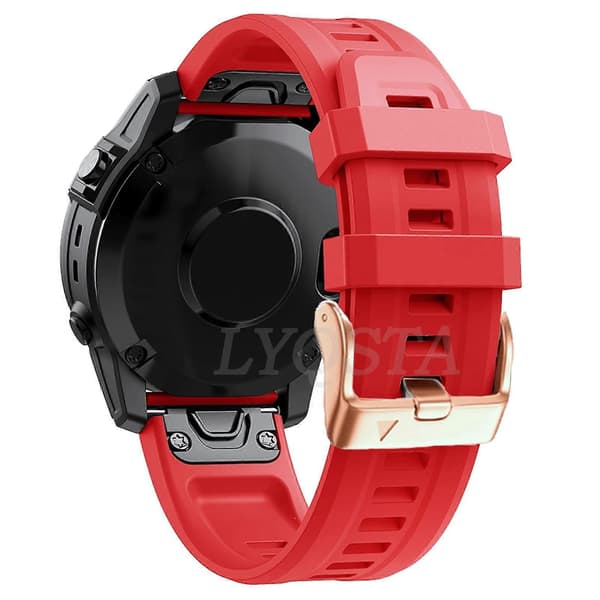 20 mm holdbar silikone urrem lyserød rem til Garmin Fenix7S 6S Pro5S Plus Instinct2S[TT]