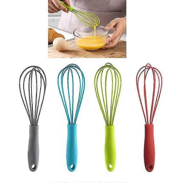Håndholdt visp krem skum maker sklisikker egg blender silikon egg visper[TT]