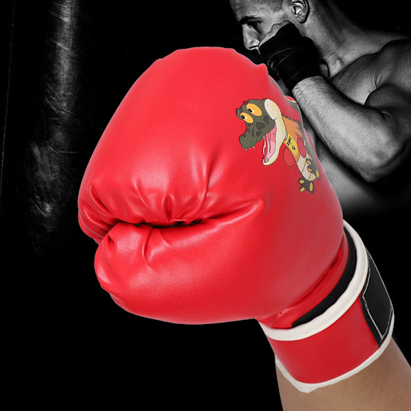 BONSEM Barn Boxningskrokodilhandskar Boxning Taekwondo Utrustning för 3-7 År