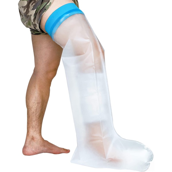 1 kpl Valetut suojat aikuisten lasten jalkaan suihkuun, vedenpitävä jalka cover suihkukylpyyn, pehmeä mukava vesitiivis tiiviste säilytettäväksi adult's long legs