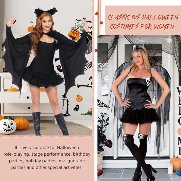 Tutu til kvinder Lagdelt Tyl Tutu Nederdele Voksen Klassisk 80'er Halloween