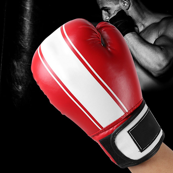 BonSem 1 Par Vuxen Fri Kamp Professionell Tävling Fight Boxning Träningshandskar (Röd)