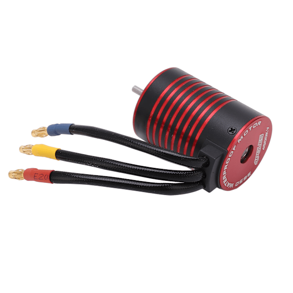 Vattentät 3650 Borstlös Motor med 60A ESC Programmeringskort Combo Set Tillbehör för 1/10 RC Bil 4500KV