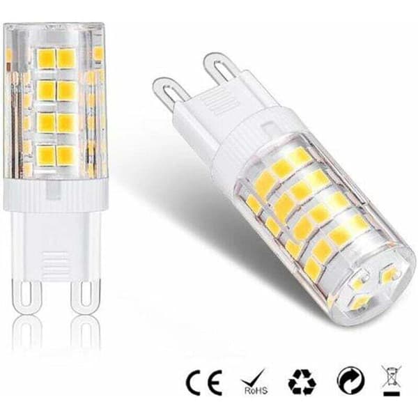 Ersandy G9 5W LED Bulb, 40W Equivalent, Warm White 3000k, 220-240V, Non-Dimmable, 10-Pack [Energy Class A+]