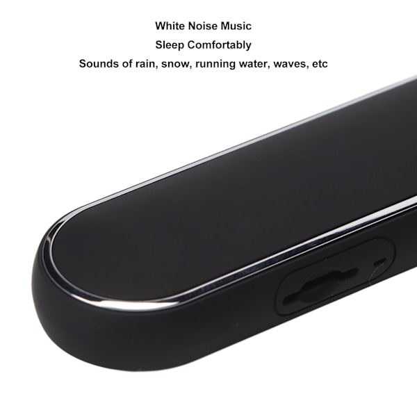 Under Pillow Speaker Portabel Trådlös Bluetooth Benledning Kudde Högtalare White Noise Maskin för IOS för Android Svart