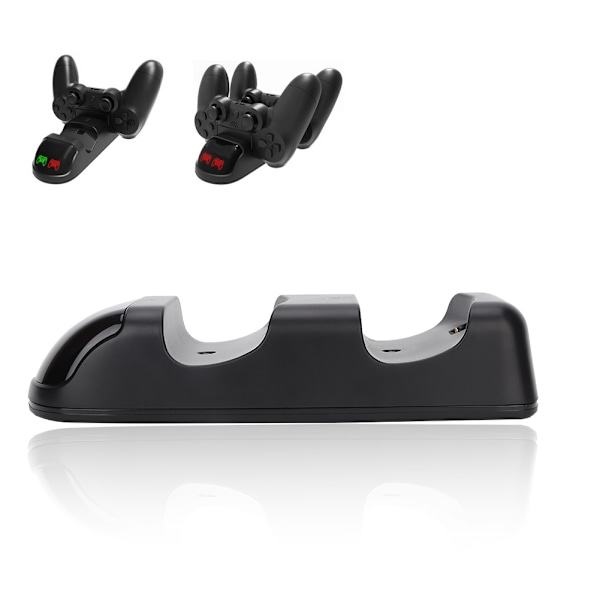 För PS4/PS4 Slim/PS4 PRO Gamepad Handkontroll Laddningsstation Snabbladdning