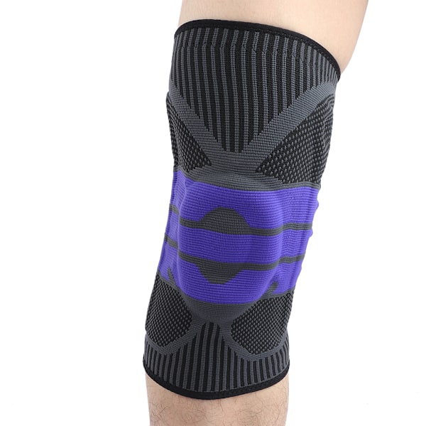 Utomhus Unisex Sport Knäskydd Hög Kompression Silikonvadderad Ärm (L)