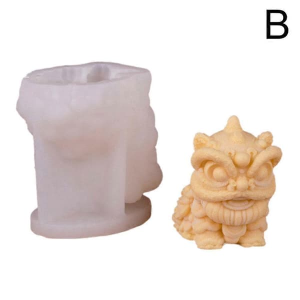 Form Silikonform Skumkake Sjokoladeform 3D Løve B