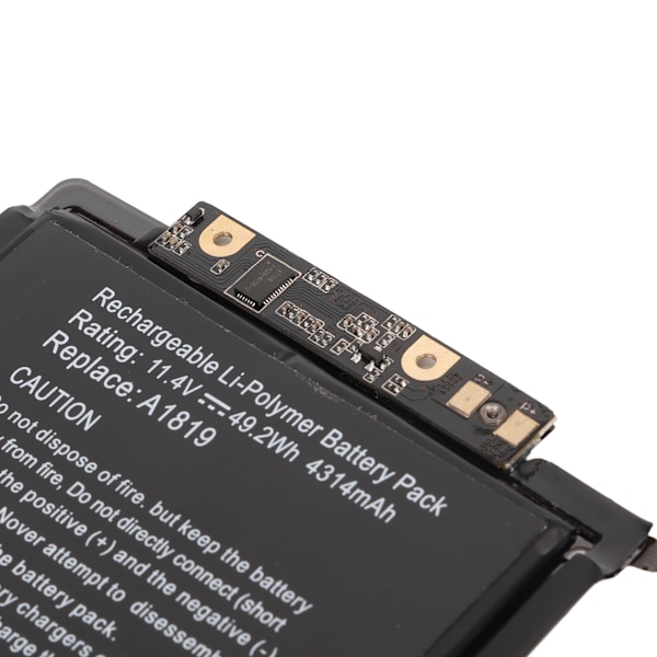 A1706 Laptop Batteri för OS X Laptop Pro 13 Tum MLH12LL/A MLVP2LL/A MNQF2LL/A MNQG2LL/A MPXW2LL/A A1819 Laptop Batteri