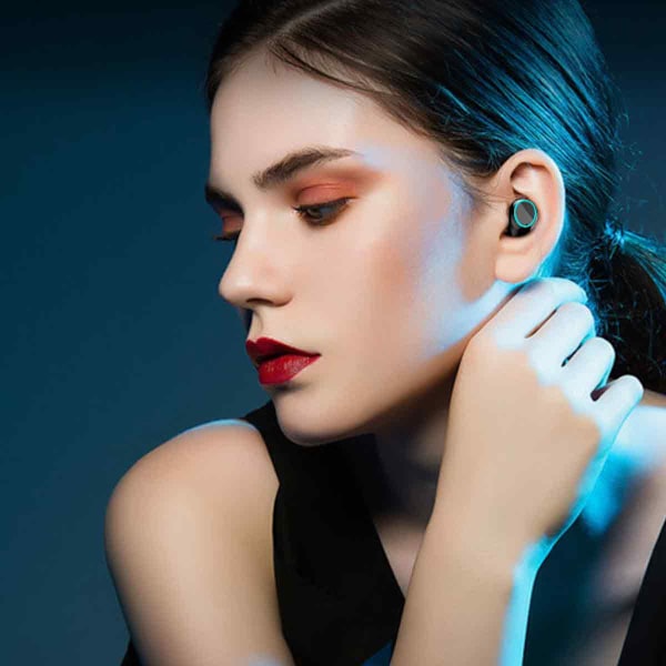 Trådlösa Bluetooth Hörlurar med Digital Display True Wireless Stereo Hörlurar