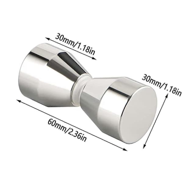 2 stk Dusjdørhåndtak - Sølv Aluminiumlegering - For Dusjdører, Glass[TT]