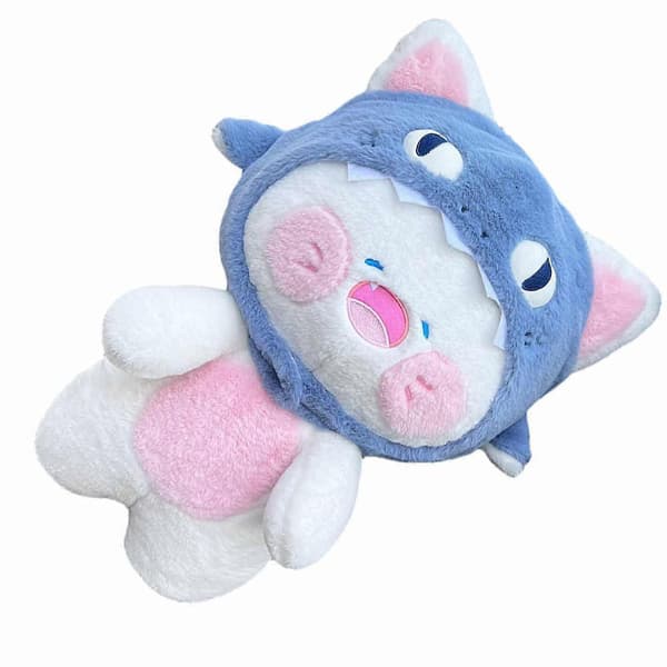 Home Decor Plush - Funny Cartoon Cat Stuffed Animal, Soft Office Gift[D]