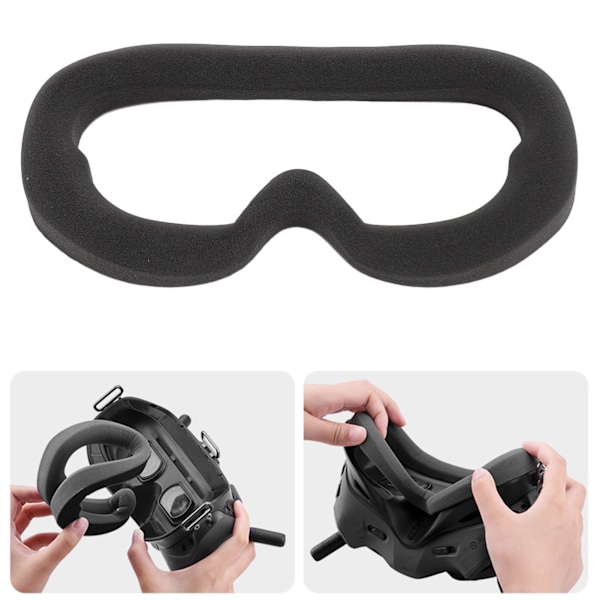 för FPV Goggles V2 Skumvaddering Ljusläckageförebyggande Bekväm Passform Andningsbar Svampskum Ögonkudde