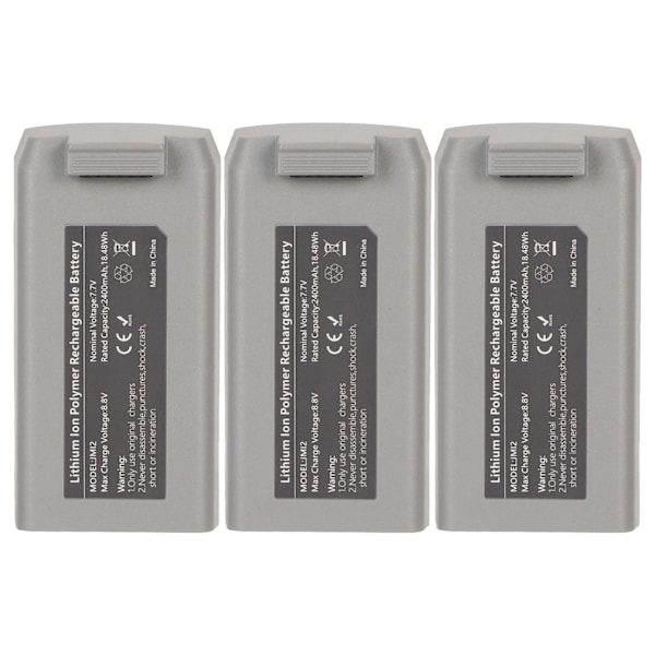 3st RC Drönarbatteri 7.7V 2400mAh Fjärrkontroll UAV Backup Batteri för DJI Mavic Mini 2 för Mini 2 SE för Mini SE