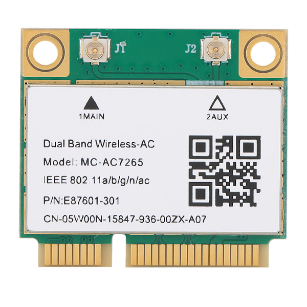 Nätverkskort Mini PCIE Gigabit DualBand för Bluetooth 4.2 Trådlöst Wifi MCAC7265