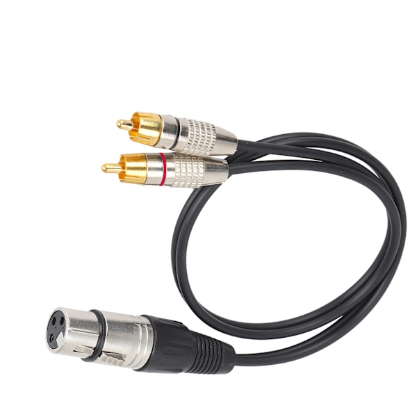 Ljudsplitter 1 XLR Hona till 2 RCA Hane Kablar för Hemmabio och Professionell Ljudutrustning