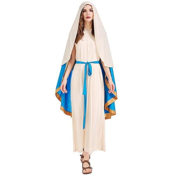 Virgin Mary Voksen Cosplay Halloween kostyme Virgin Mary - Perfet M