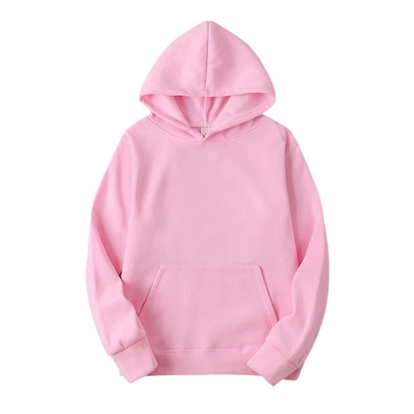 Hettegenser i bomull for kvinner - Perfekt Pink L