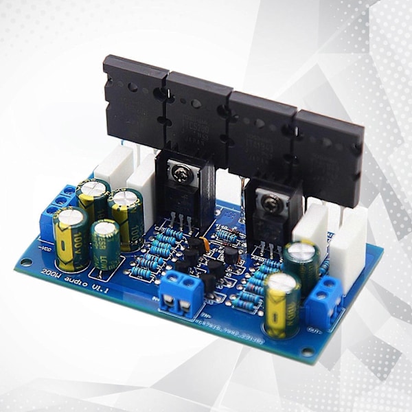 200W Mono Effektforstærkerkort HiFi Dobbelt Udgang DC 35-60V Lydforstærkermodul wo-Perfet