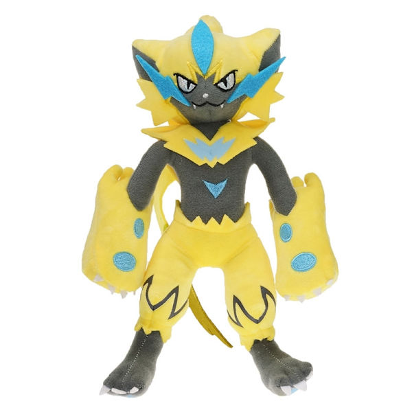 Zeraora 10 tommers plysjleketøy, gul TM Zeraora plysjfigur - Perfet