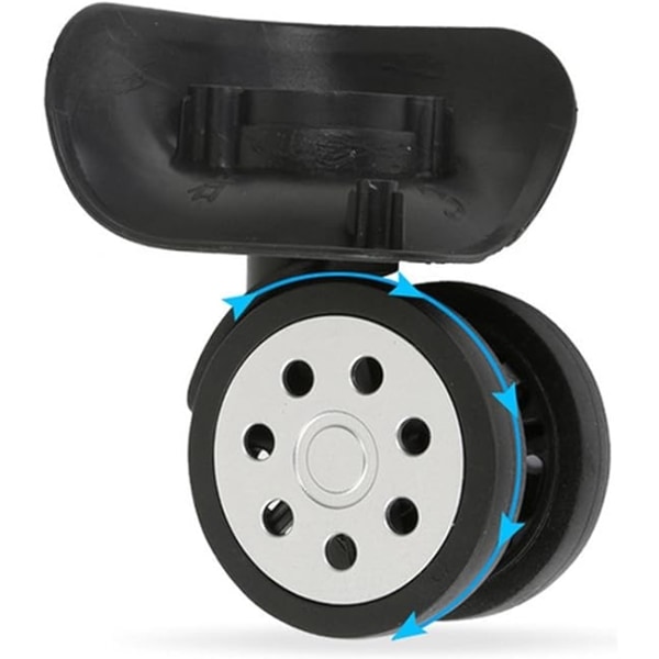 4 stk Kufferthjul, Universal Kuffert Erstatnings Spinners, Drejelige Kuffert Hjul Erstatningstilbehør, Til Word Case - Perfet