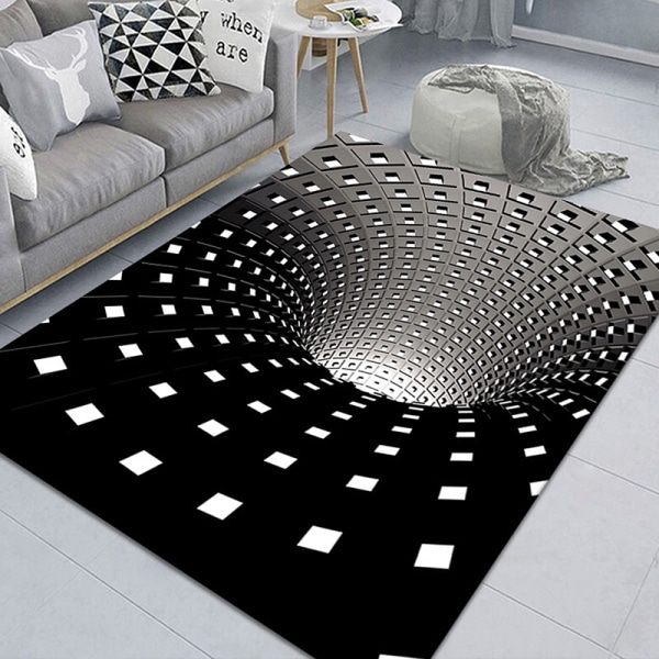 3D Horror Home Matto Klovni Trap Visuaalinen matto Makuuhuoneen lattia Ma - Perfet E