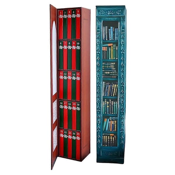 2-pak Mini Bog Ornament Julekalender, Julekalender med Bog Gave, Julekalender - Perfekt