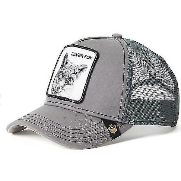 Verkkokangas Trucker Hat - Perfet silver fox grey