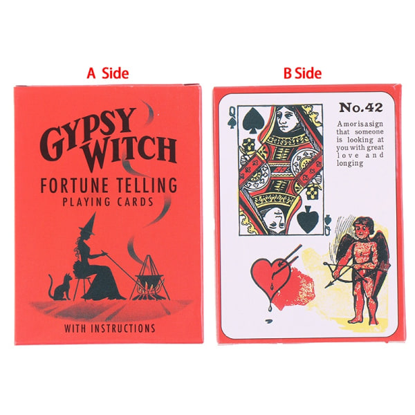 Gypsy Witch Fortune Fortune Tarot Oracle Card Prophecy Divination - Perfet one size