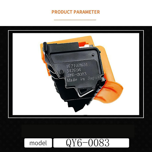 Qy6-0083 Skrivarhuvud Canon Mg7180 Ip8720 Ip8750 Ip8780 Mg7140 Mg7550 Mg7740-Perfekt Black white