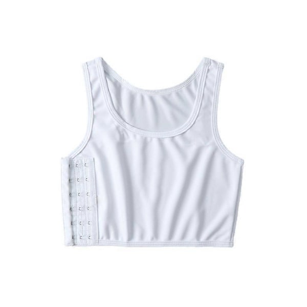 Korsettlindad Bröstväst Komfort Sport Stötsäker Anti-skak Väst Andningsbar Sport-BH-Perfet White 2XL