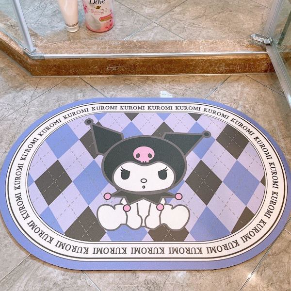 Sanrio mat toiletabsorberende hurtigtørrende skridsikker gulvmåtte - Perfet Pudding dog