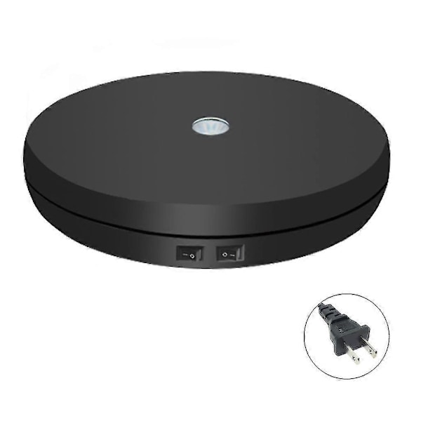 Smart laddningsbar justerbar hastighet elektrisk skivspelare 360 grader 110/220v-Perfet Black US standard 110V