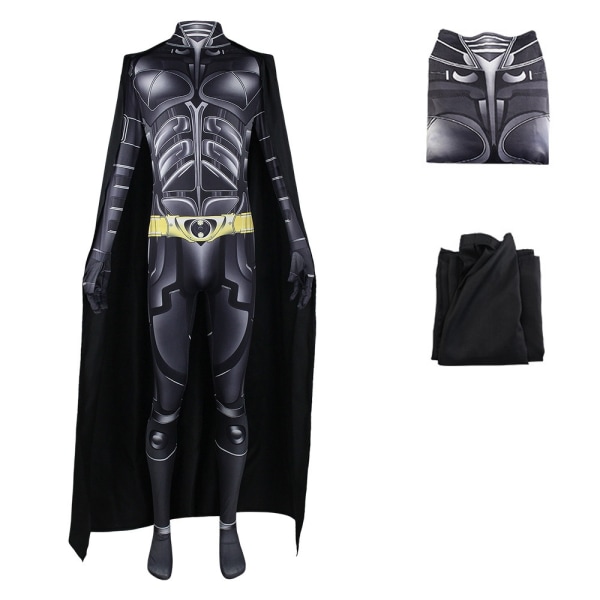 Batman Cosplay Festkostume til voksne, Dark Knight Jumpsuit - Perfet 3XL