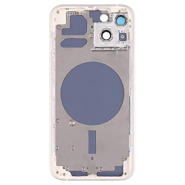 for iPhone 13 6.1 tommer Bak Batterideksel + Midtre Plate Ramme + Sideknapper Erstatning - Perfekt Style E