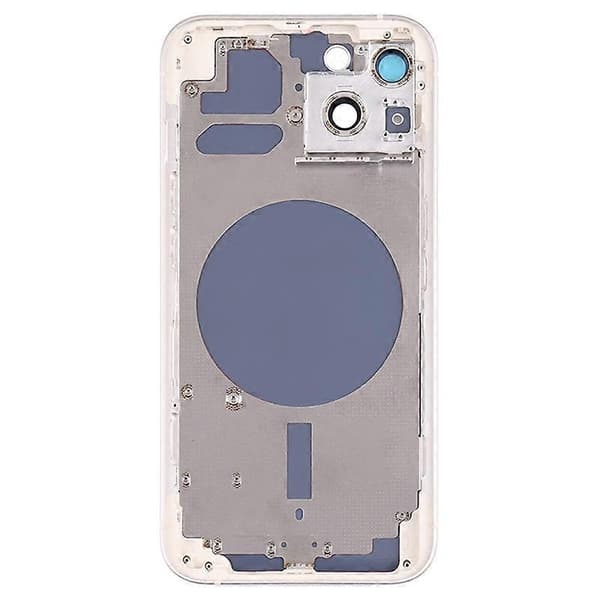 til iPhone 13 6.1 tommer Bag Batteri Hus Cover+Midterplade Ramme+Sideknapper Udskiftning - Perfekt Style E